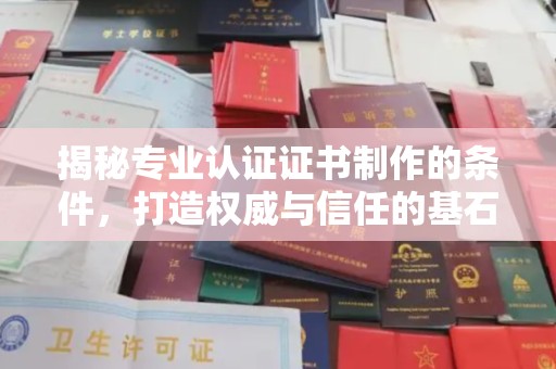 新丰揭秘专业认证证书制作的条件，打造权威与信任的基石
