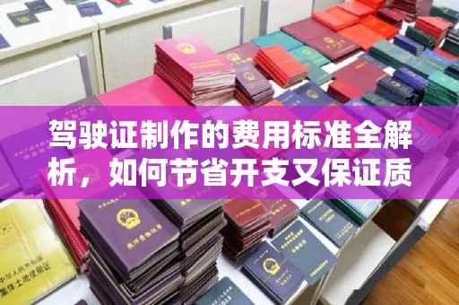 新丰驾驶证制作的费用标准全解析，如何节省开支又保证质量？