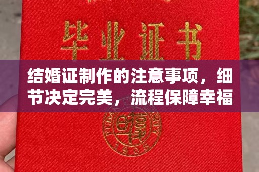 新丰结婚证制作的注意事项，细节决定完美，流程保障幸福