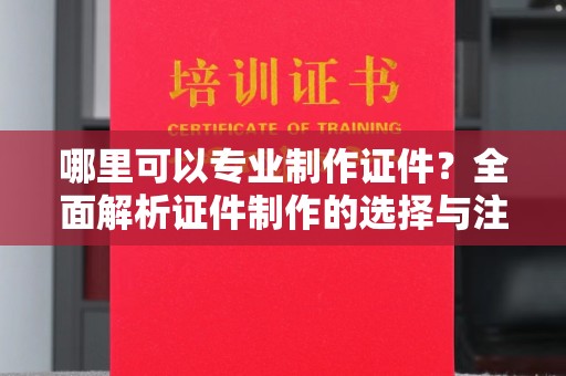 新丰哪里可以专业制作证件？全面解析证件制作的选择与注意事项