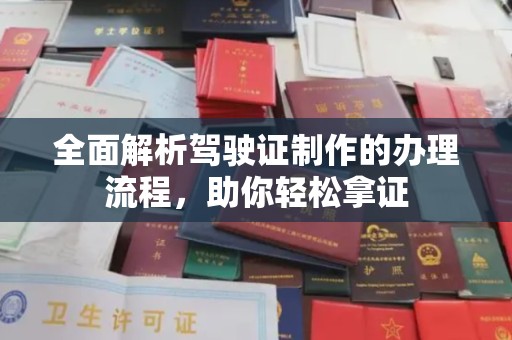 新丰全面解析驾驶证制作的办理流程，助你轻松拿证