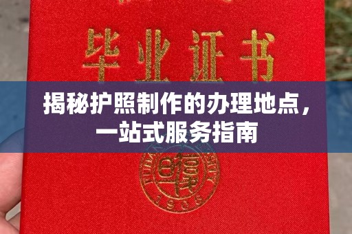 新丰揭秘护照制作的办理地点，一站式服务指南