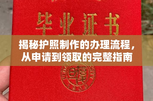 新丰揭秘护照制作的办理流程，从申请到领取的完整指南