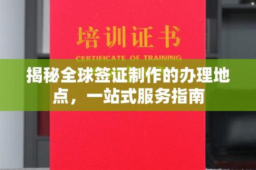 新丰揭秘全球签证制作的办理地点，一站式服务指南