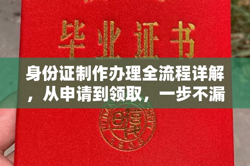 新丰身份证制作办理全流程详解，从申请到领取，一步不漏！